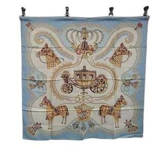HERMES Authentic Black Silk Scarf